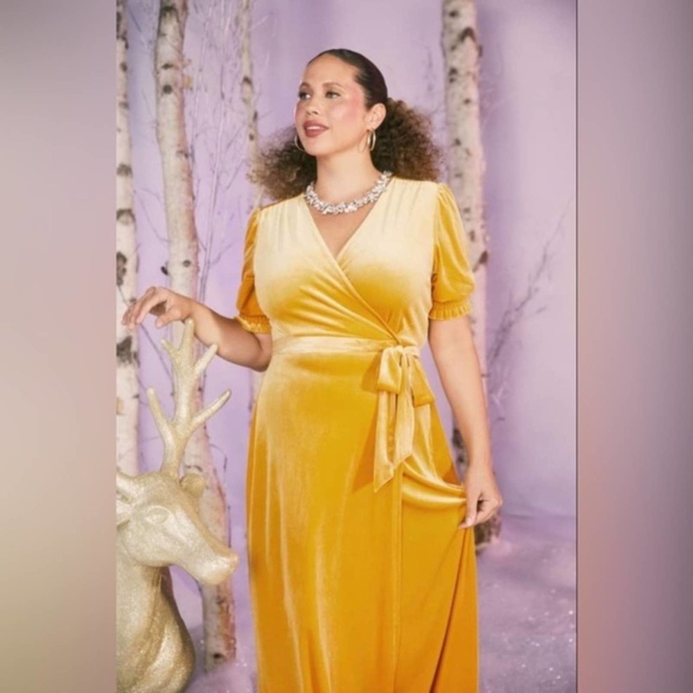 ModCloth | Wrapped in Elegance Marigold Maxi Dress